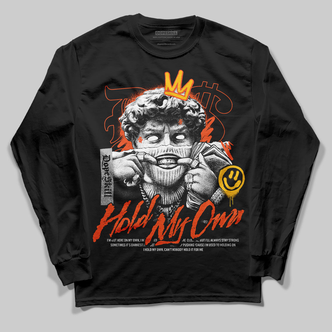 Orange Milk DopeSkill Long Sleeve T-Shirt In My Way Graphic