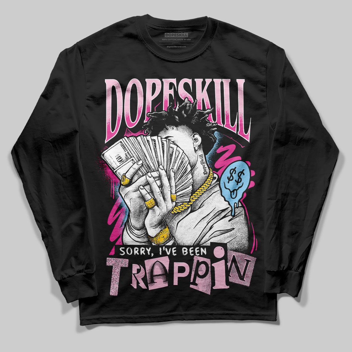 Doernbecher 6s DopeSkill Long Sleeve T-Shirt Sorry I've Been Trappin Graphic