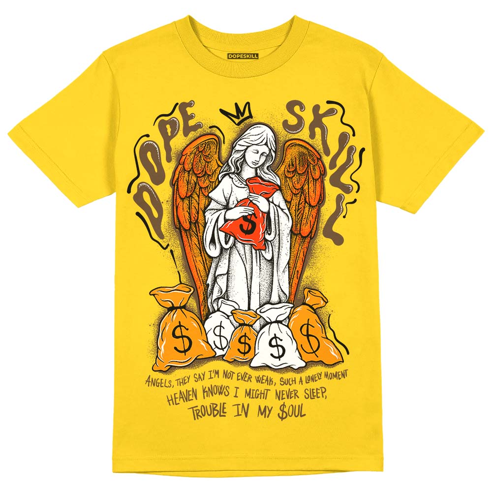 Yellow Ochre 6s DopeSkill Yellow T-shirt Angels Graphic