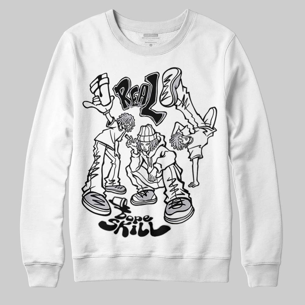 Black Metallic Reimagined 5s DopeSkill Sweatshirt Real Y2K Players Graphic