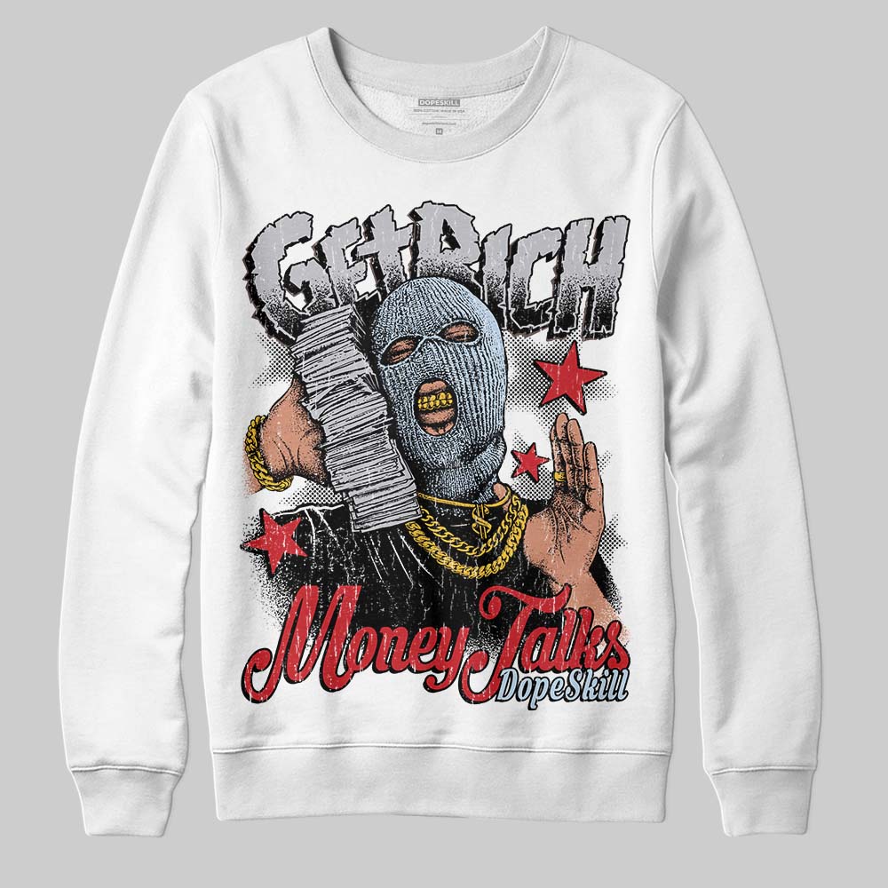 Black Metallic Reimagined 5s DopeSkill Sweatshirt Get Rich Graphic