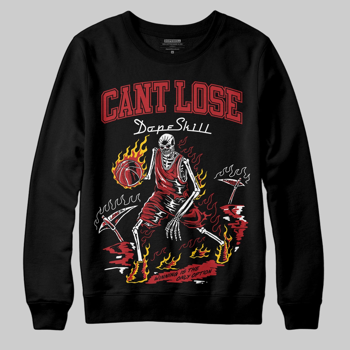 Flu Game 12s DopeSkill Sweatshirt Cant Lose Graphic