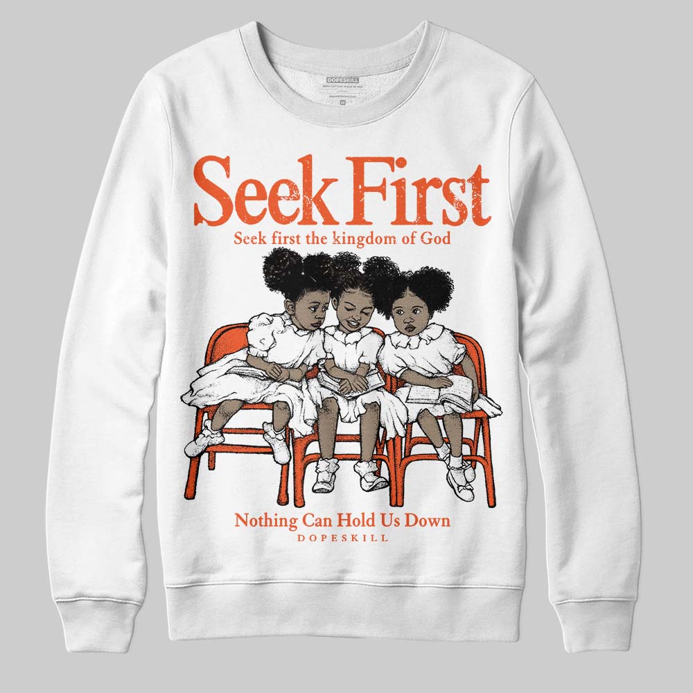 Orange Milk DopeSkill Sweatshirt New Seek First Graphic