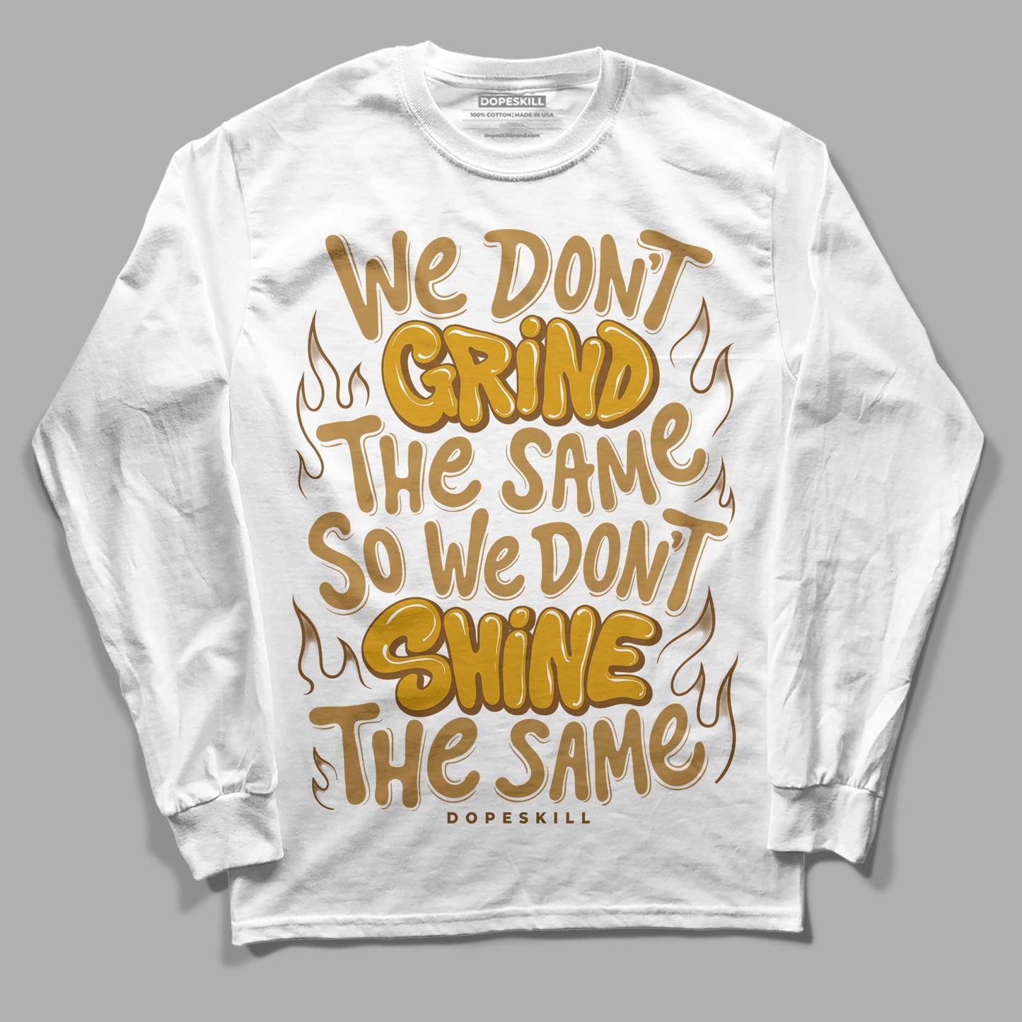 Wheat 13s DopeSkill Long Sleeve T-Shirt Grind Shine Graphic