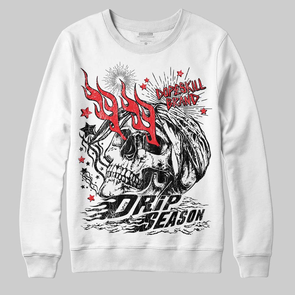 Black and White Collection DopeSkill Sweatshirt Drip Season Graphic