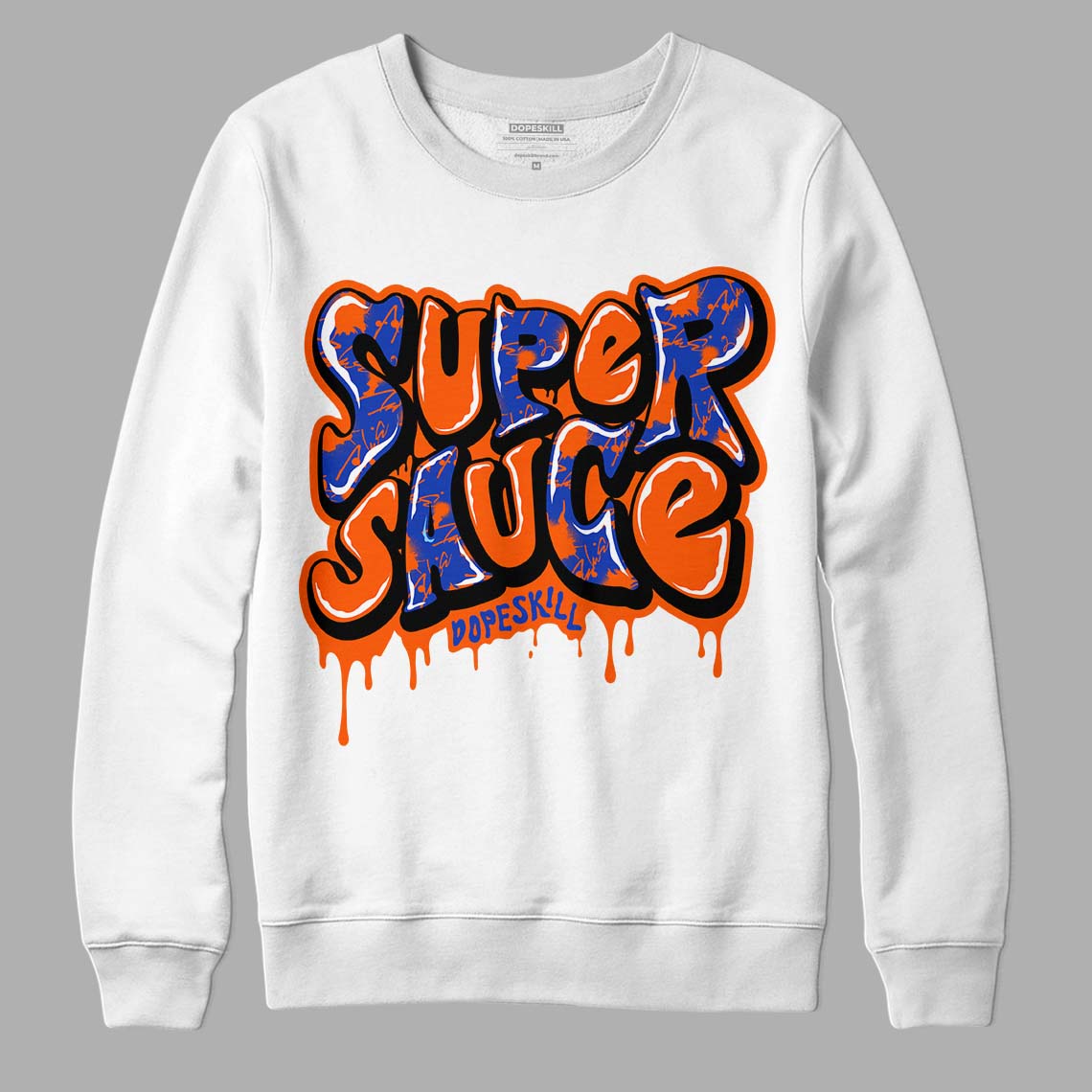 Dunk Low Futura Orange Blaze DopeSkill Sweatshirt Super Sauce Graphic