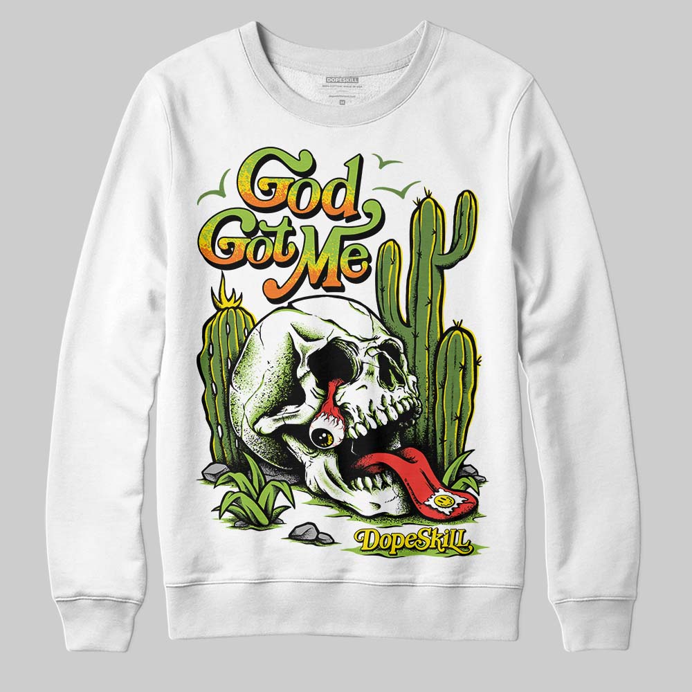 Dunk 'Chlorophyll' DopeSkill Sweatshirt God Got Me Graphic