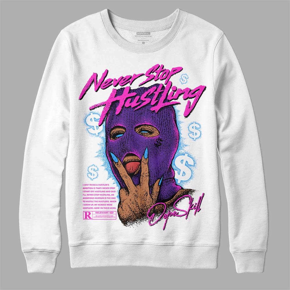PURPLE Collection DopeSkill Sweatshirt Never Stop Hustling Graphic