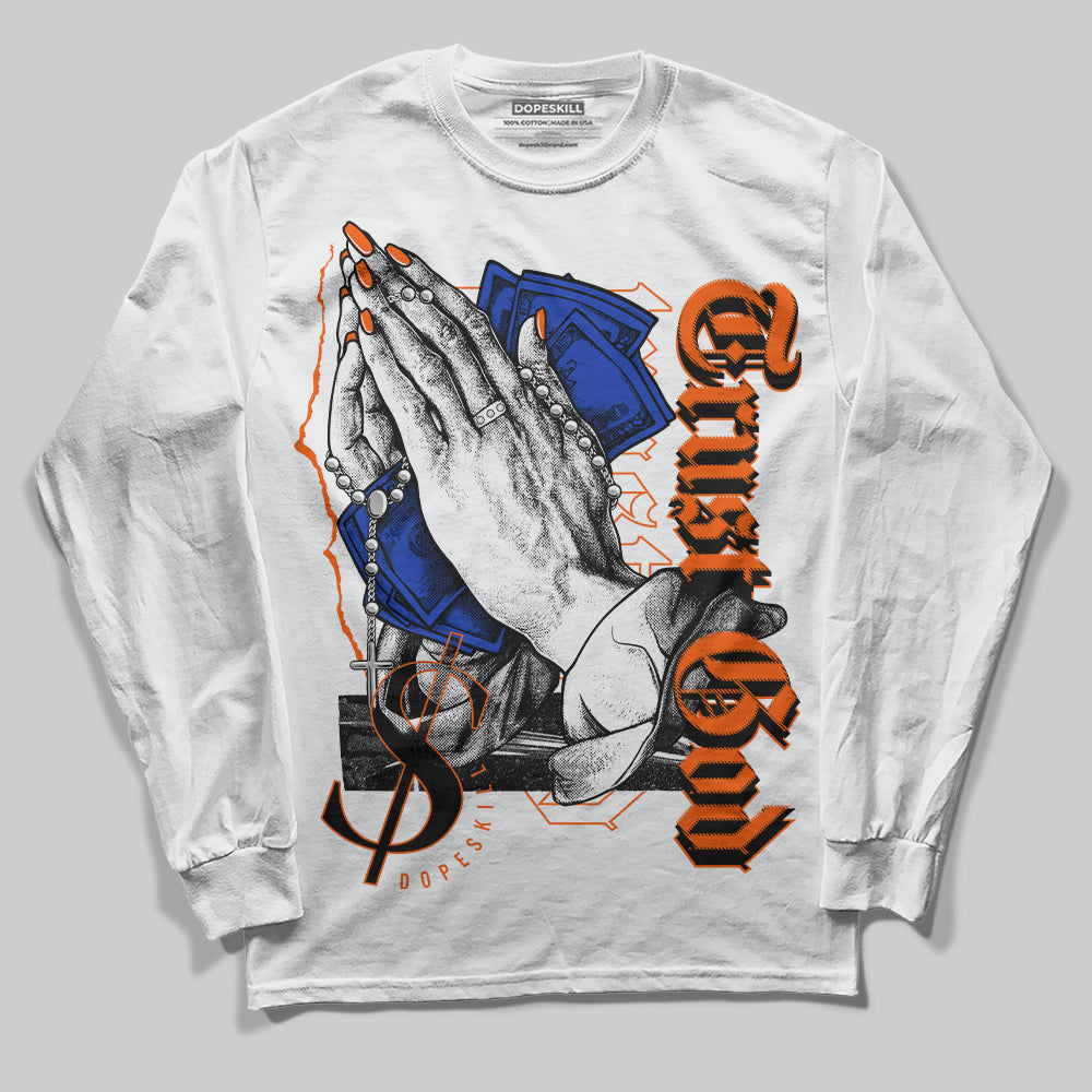 Dunk Low Futura Orange Blaze DopeSkill Long Sleeve T-Shirt Trust God Graphic