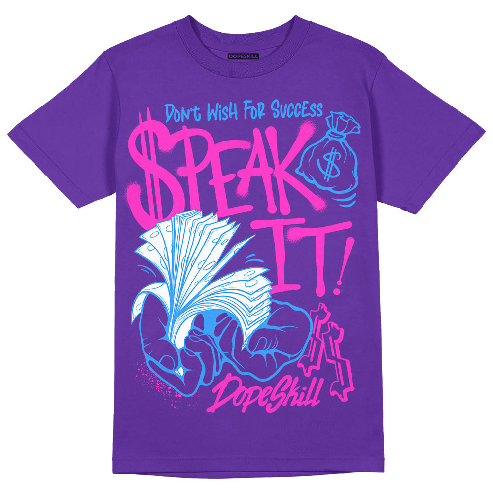 PURPLE Collection DopeSkill Purple T-shirt Speak It Graphic