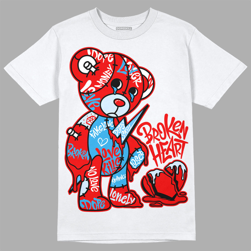 Cherry 11s DopeSkill T-Shirt Broken Heart Graphic