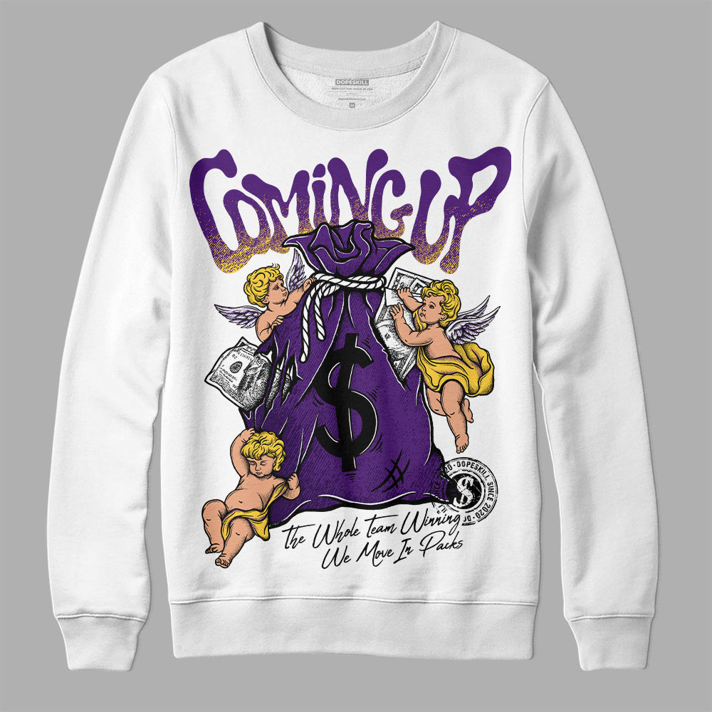 Field Purple 12s DopeSkill Sweatshirt Money Bag Coming Up Graphic