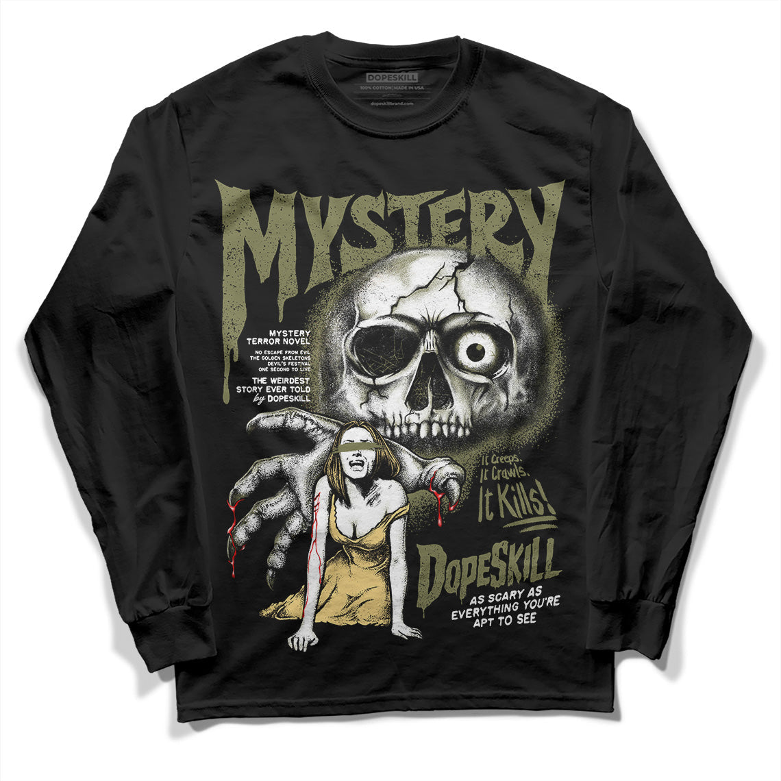 Craft Olive 4s DopeSkill Long Sleeve T-Shirt Mystery Ghostly Grasp Graphic
