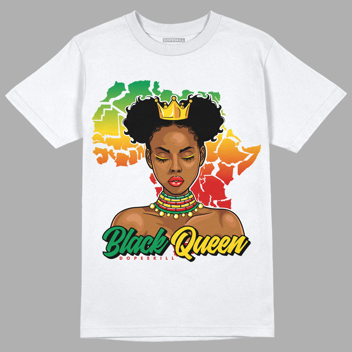 Black History Collection DopeSkill T-Shirt Black Queen Graphic