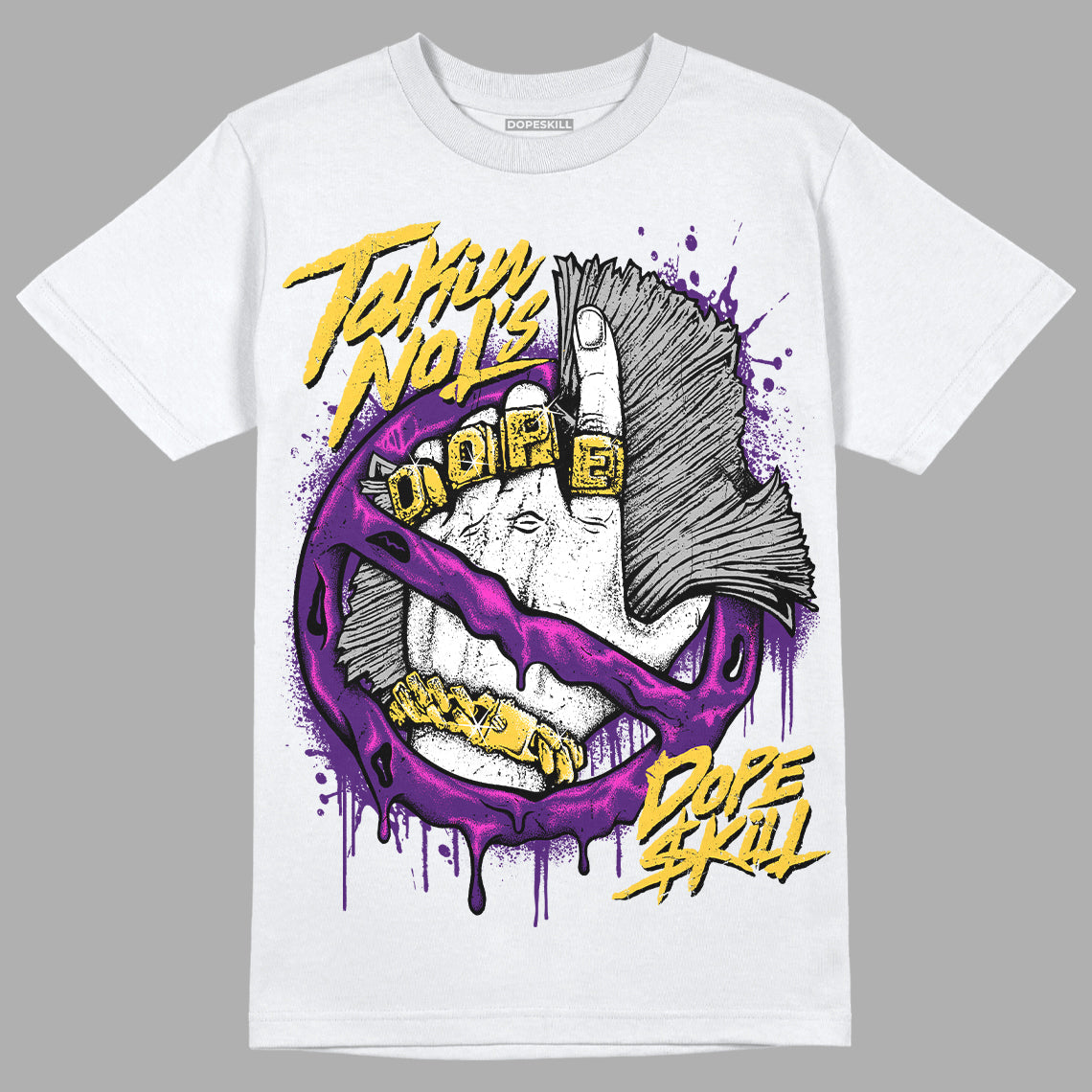 Field Purple 12s DopeSkill T-Shirt Takin No L's Graphic