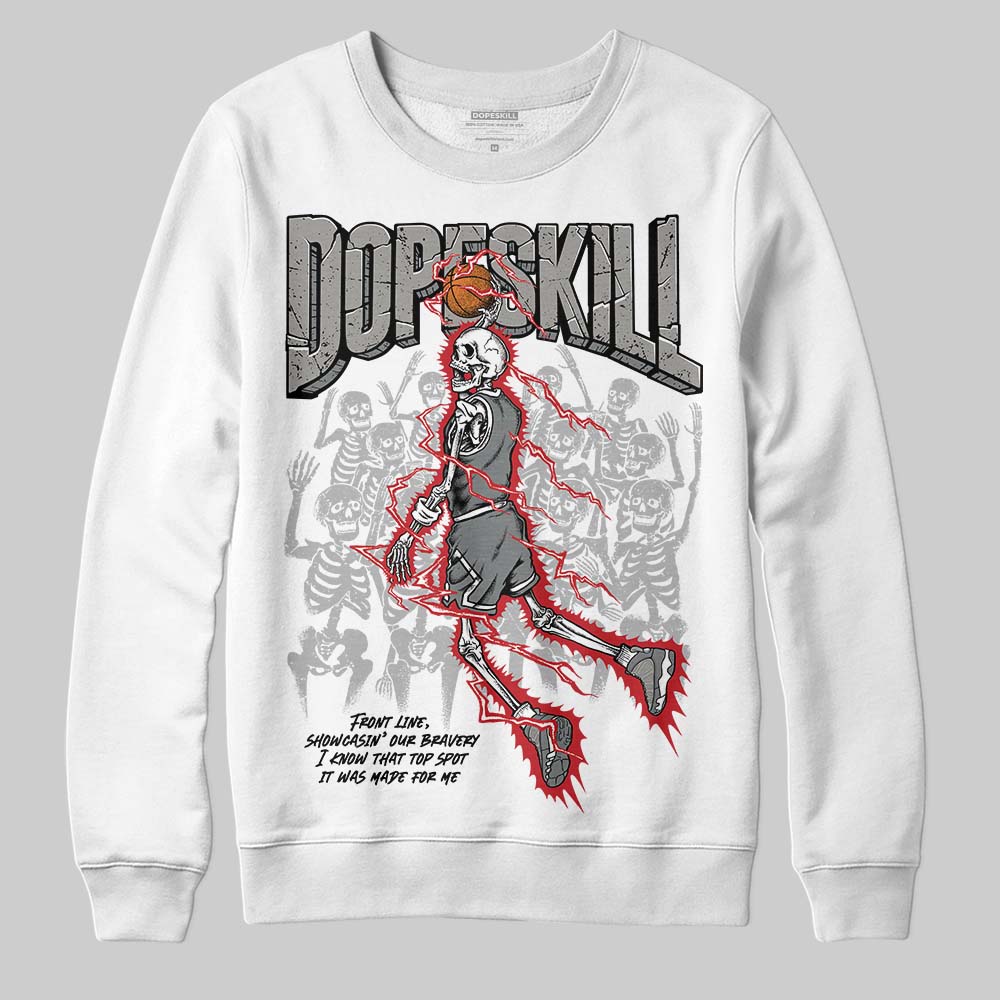 Cool Grey 9s DopeSkill Sweatshirt Thunder Dunk Graphic