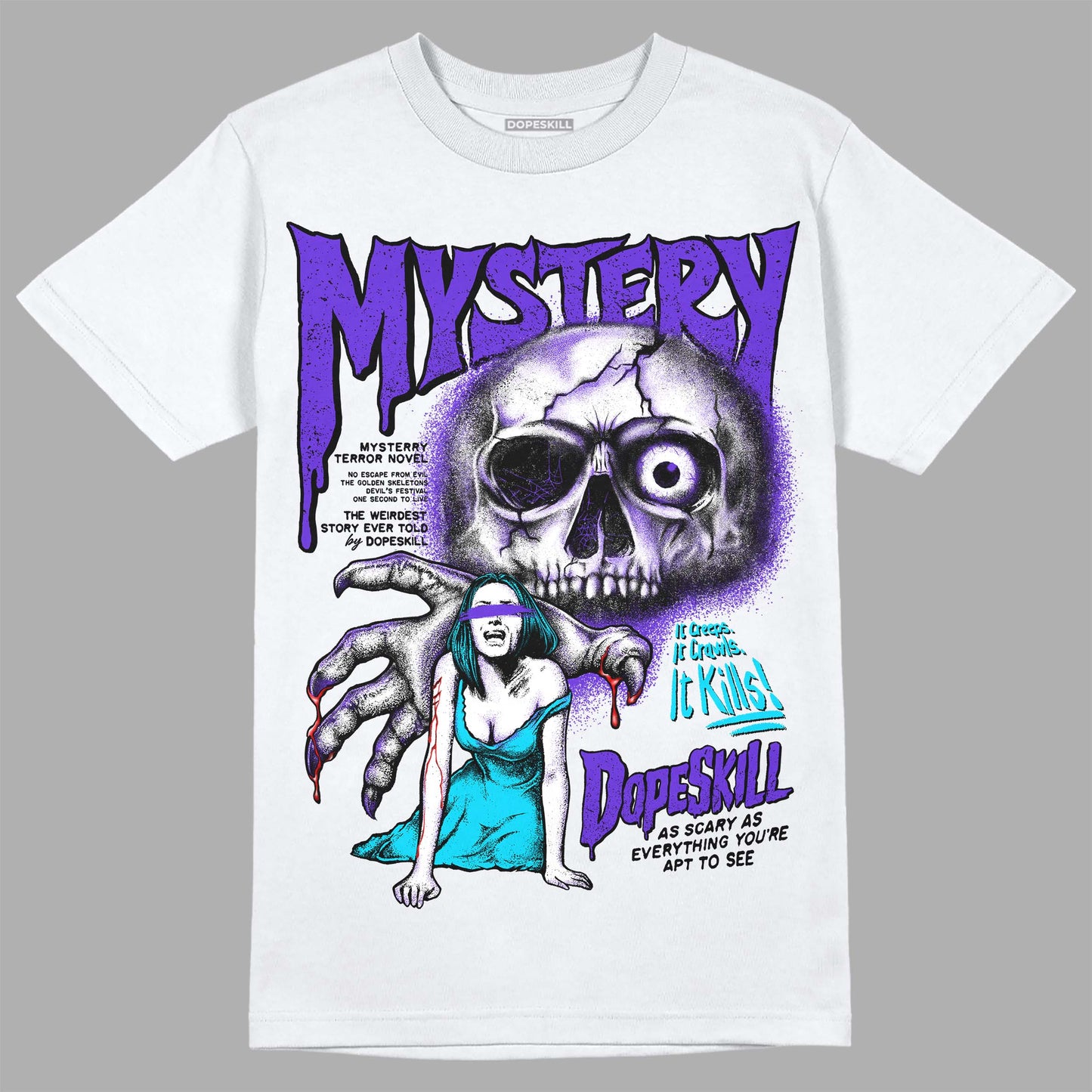 Aqua 6s DopeSkill T-Shirt Mystery Ghostly Grasp Graphic