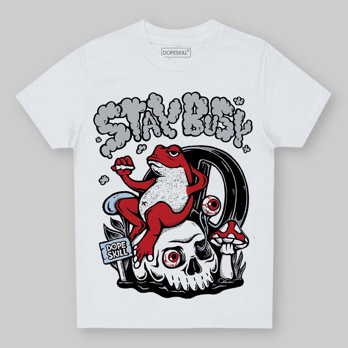 Black Metallic Reimagined 5s DopeSkill Toddler Kids T-shirt Stay Busy Graphic