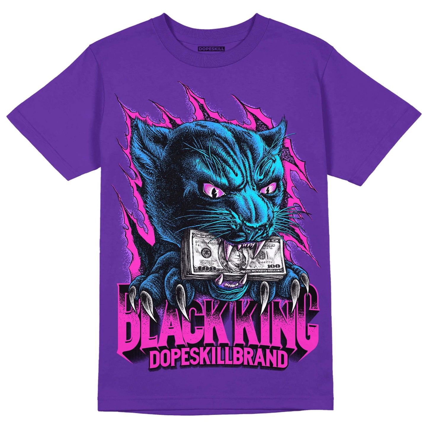Court Purple 13s DopeSkill Purple T-shirt Black King Graphic