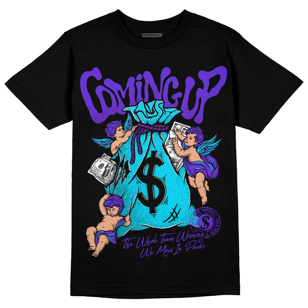 Aqua 6s DopeSkill T-Shirt Money Bag Coming Up Graphic