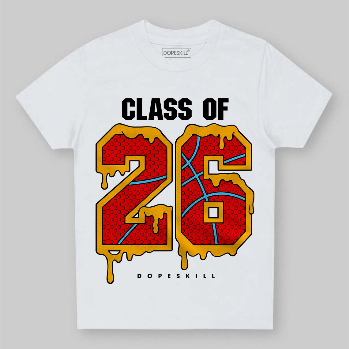 Red Collection DopeSkill Toddler Kids T-shirt 26 Drip Graphic