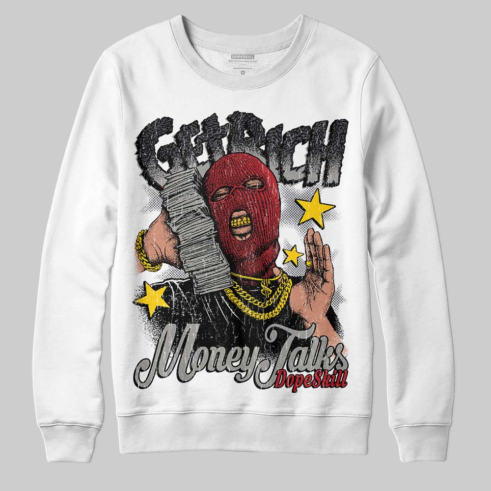Black Cat 3s DopeSkill Sweatshirt Get Rich Graphic
