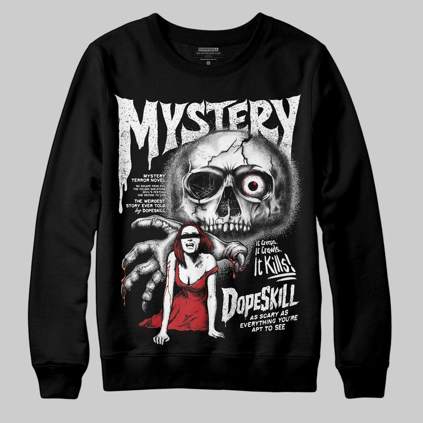 Bred Velvet 11s DopeSkill Sweatshirt Mystery Ghostly Grasp Graphic