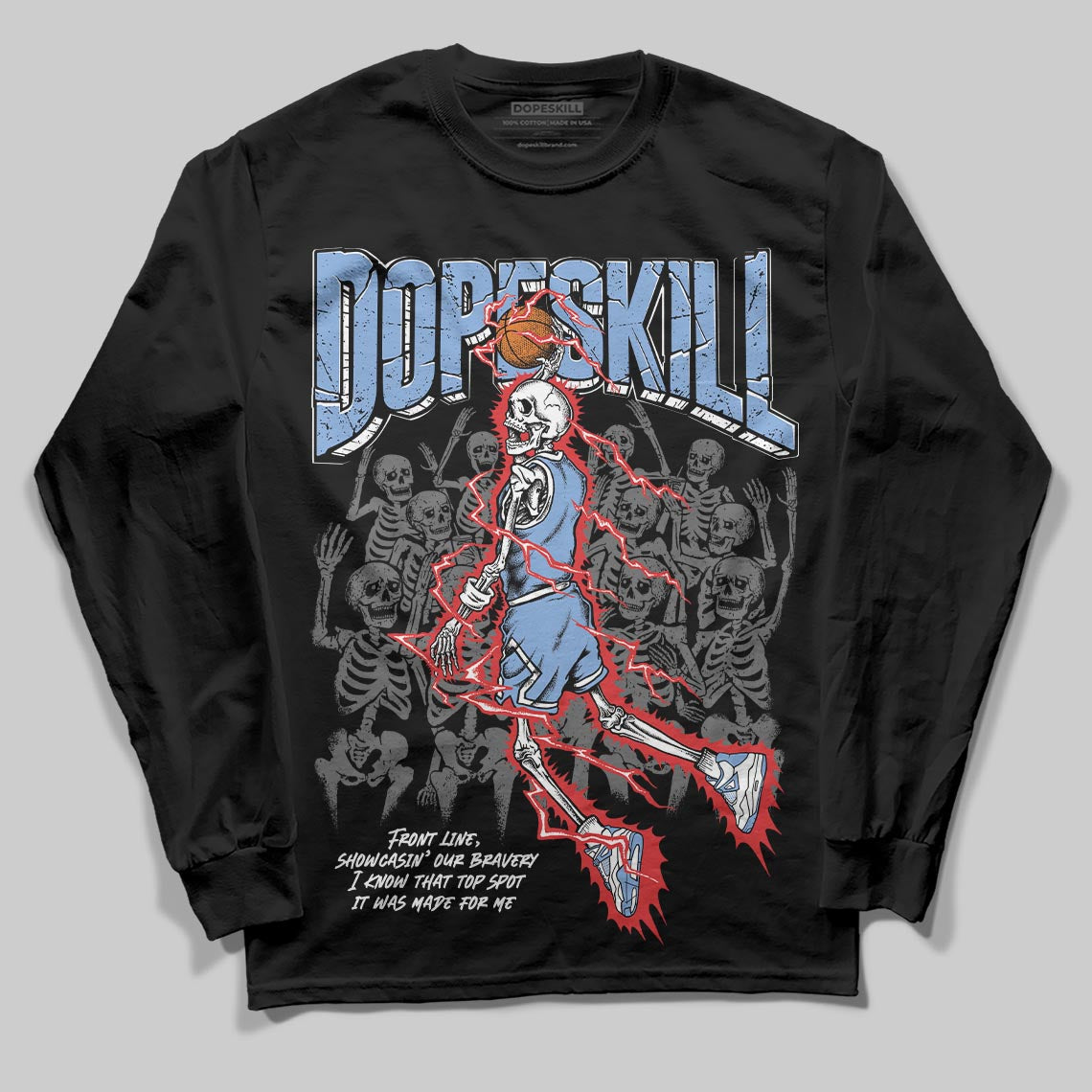 Forget Me Not 4s DopeSkill Long Sleeve T-Shirt Thunder Dunk Graphic