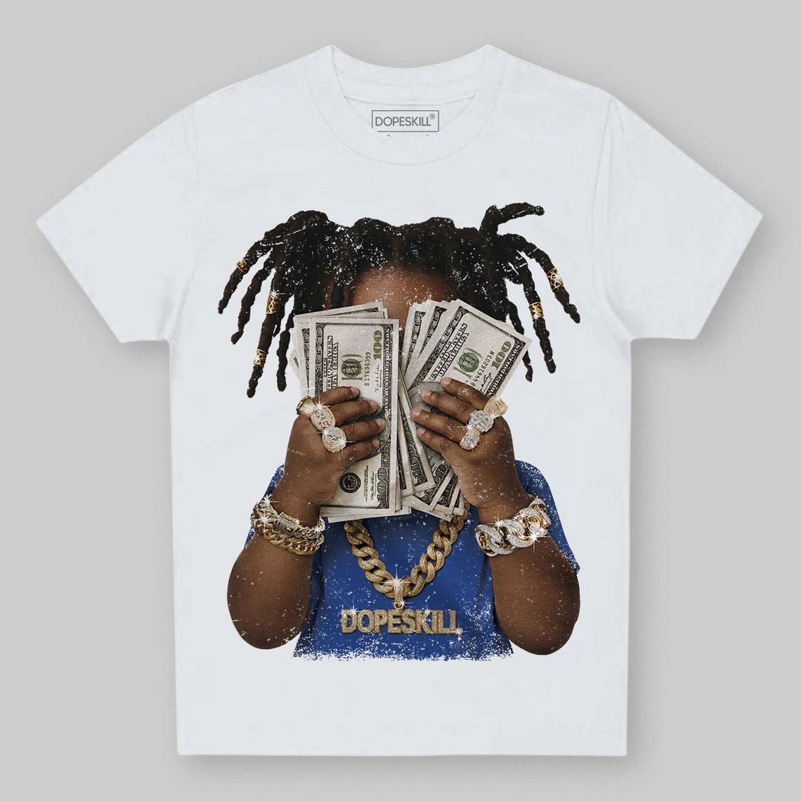 Royal Blue Collection DopeSkill Toddler Kids T-shirt Rich Youth Graphic