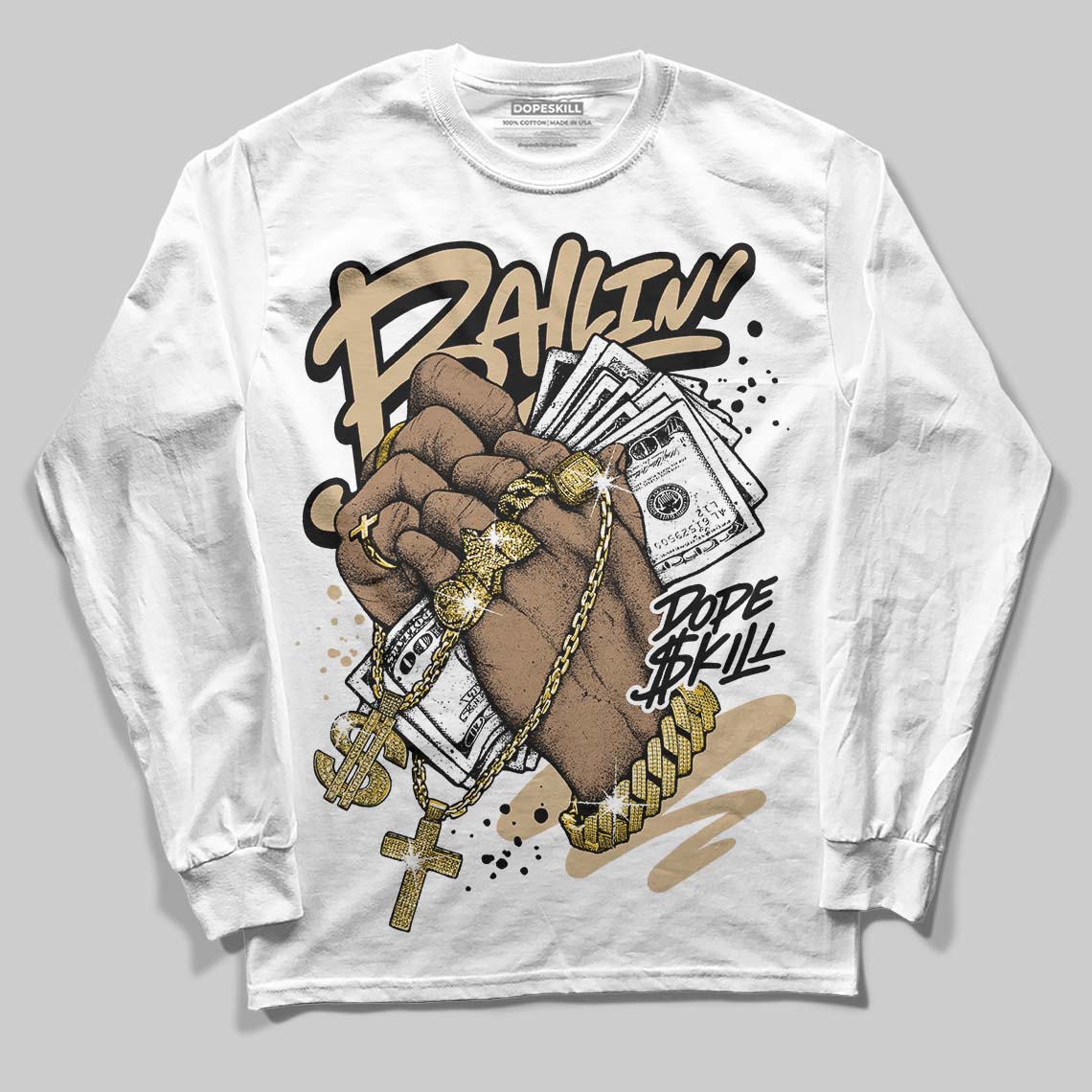 TAN Collection DopeSkill Long Sleeve T-Shirt Always Ballin' Graphic