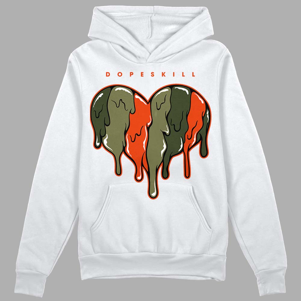 Olive Collection DopeSkill Hoodie Sweatshirt Slime Drip Heart Graphic