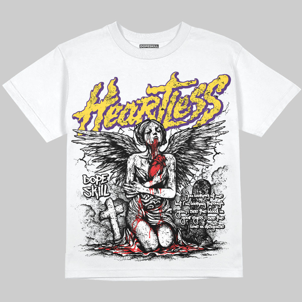 Field Purple 12s DopeSkill Oversize Print T-Shirt Heartless Graphic