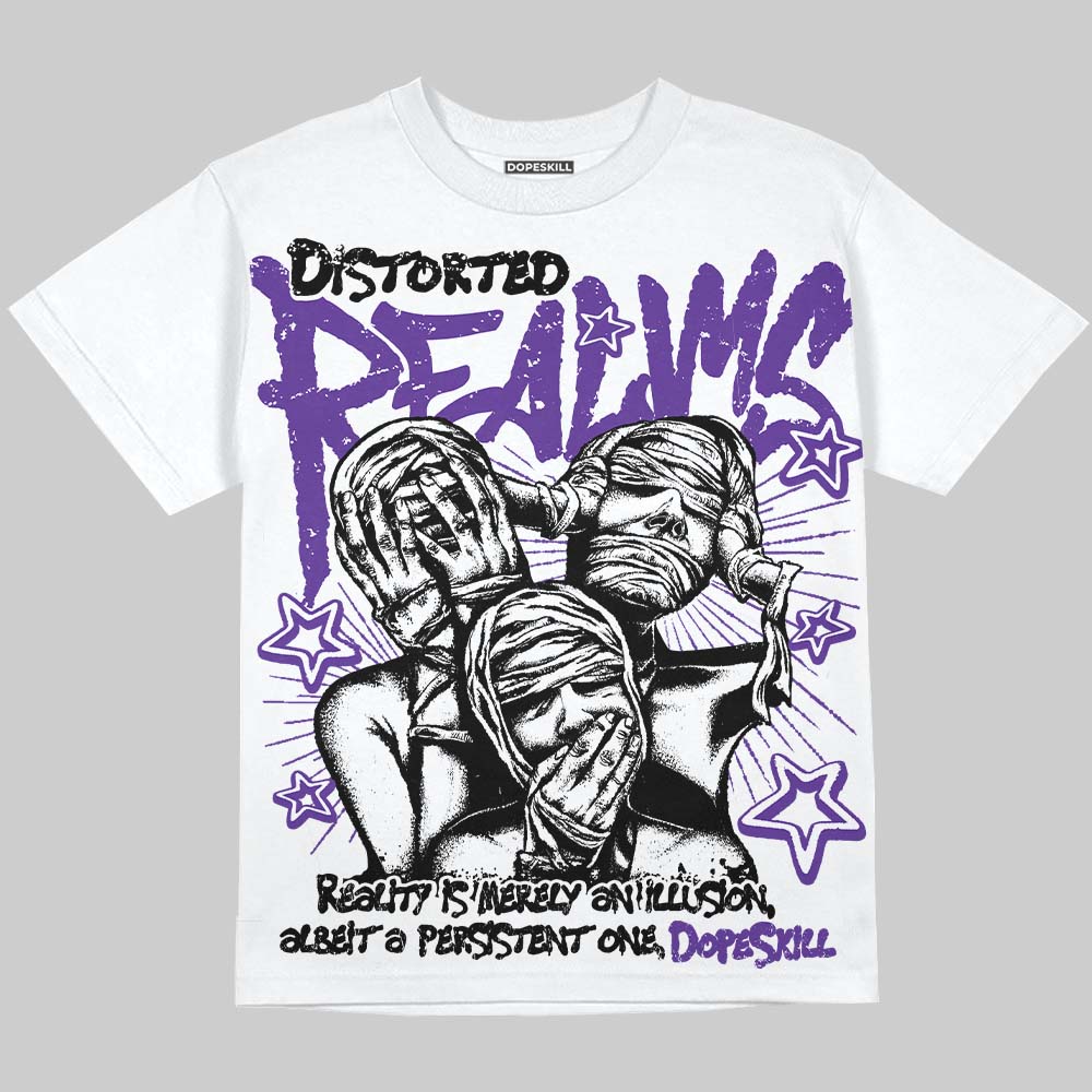 PURPLE Collection DopeSkill Oversize Print T-Shirt Distorted Realms Graphic