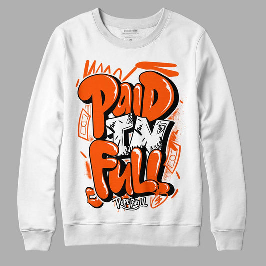Orange Milk DopeSkill Sweatshirt New Paid In Full Graphic