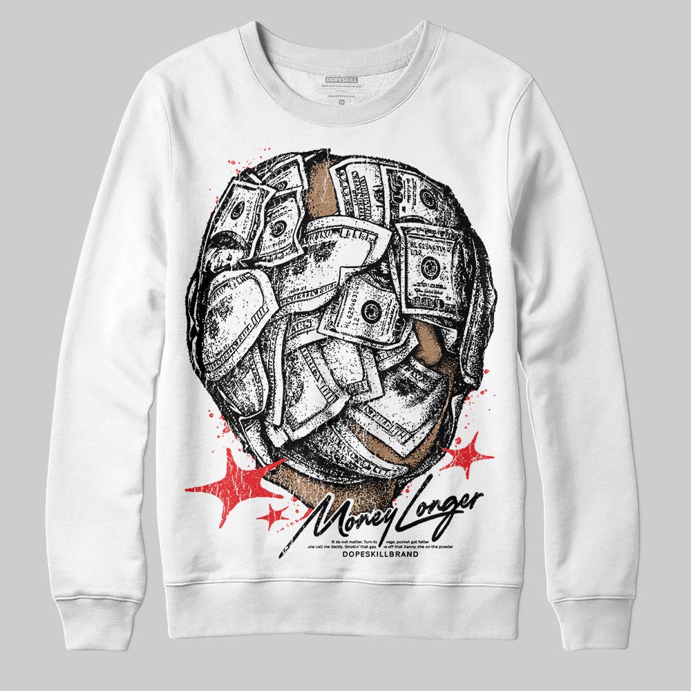 Black and White Collection DopeSkill Sweatshirt Money Longer Graphic