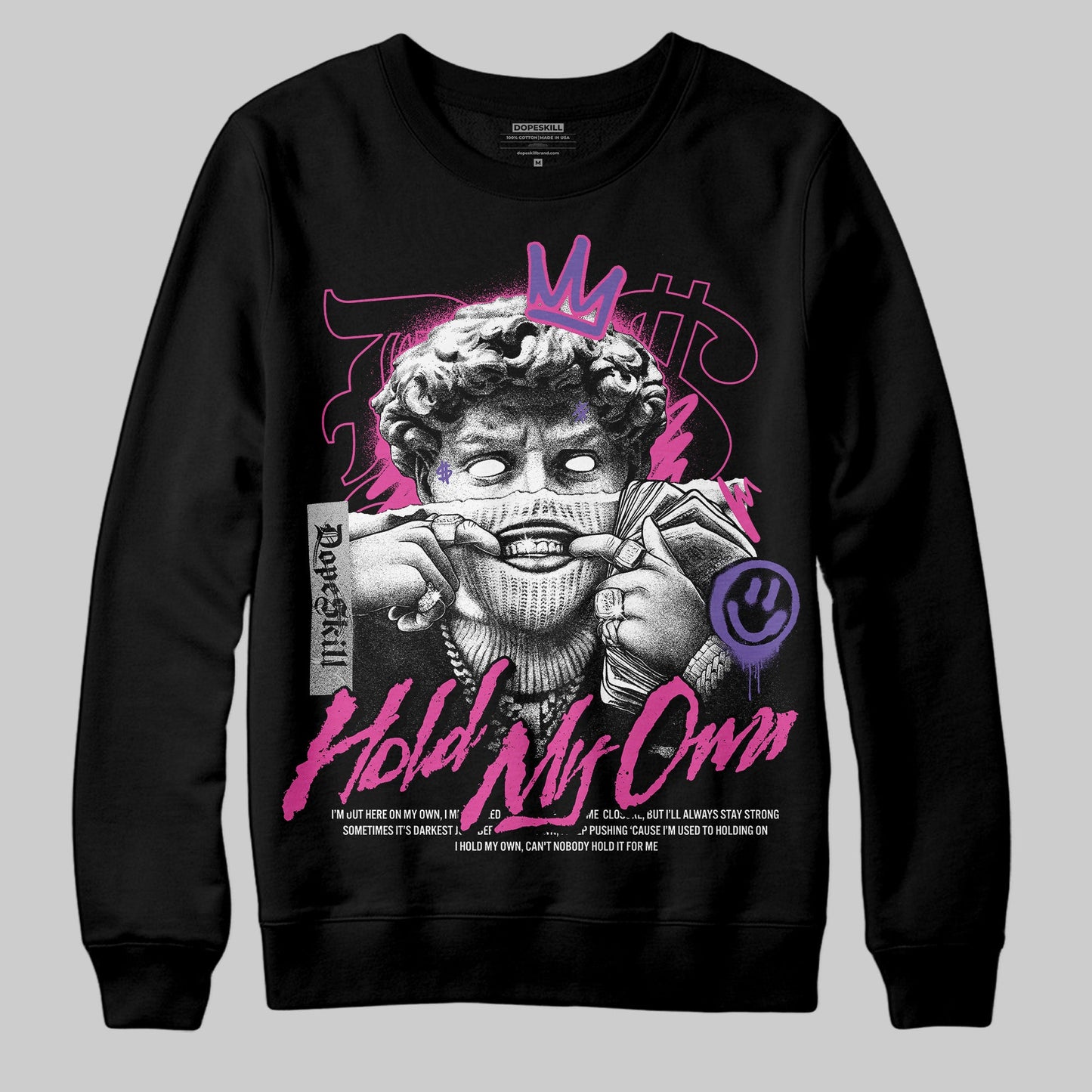 Dunk Active Fuchsia DopeSkill Sweatshirt In My Way Graphic