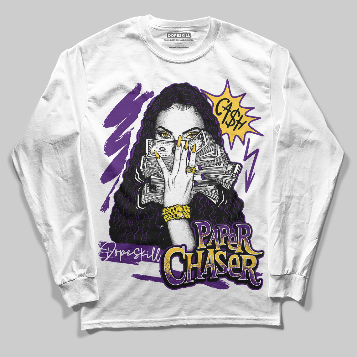 Field Purple 12s DopeSkill Long Sleeve T-Shirt NPC Graphic