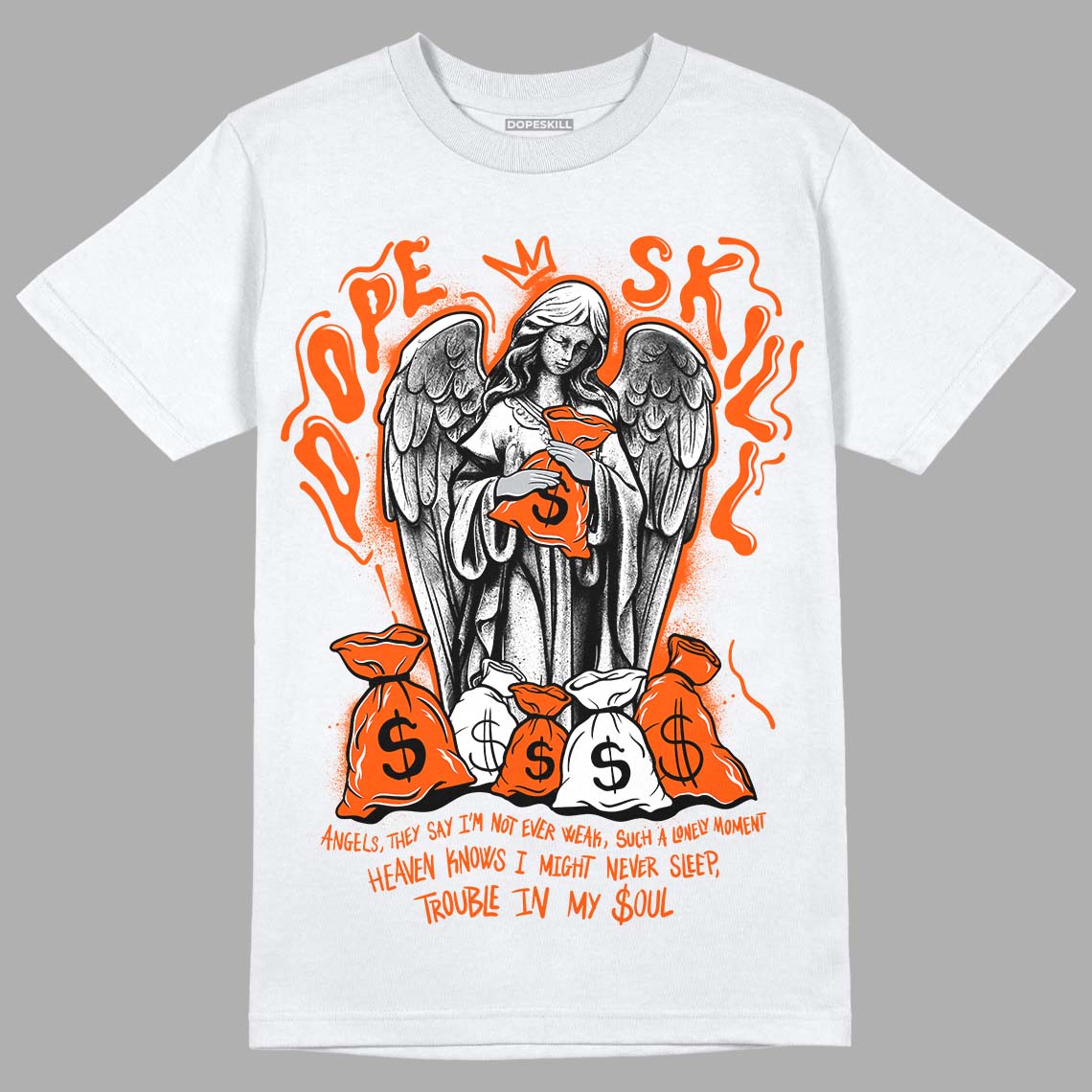 Orange Milk DopeSkill T-Shirt Angels Graphic