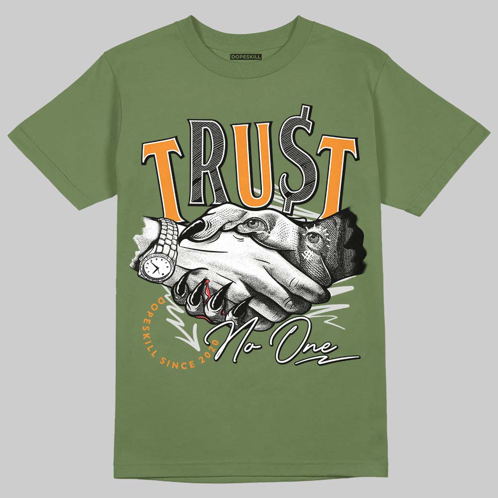 Olive 5s DopeSkill Olive T-shirt Trust No One Graphic