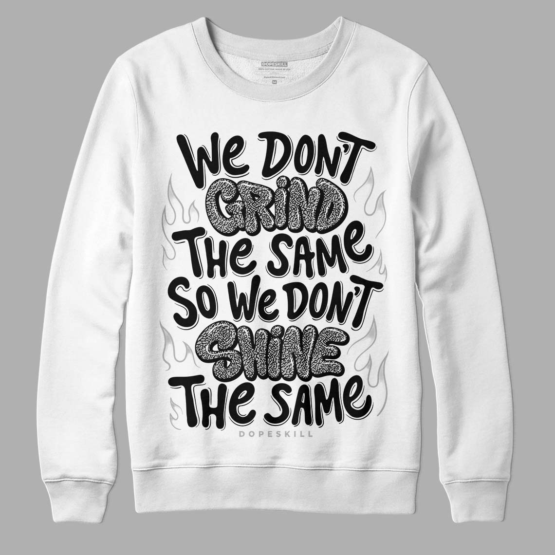 Off Noir 3s DopeSkill Sweatshirt Grind Shine Graphic