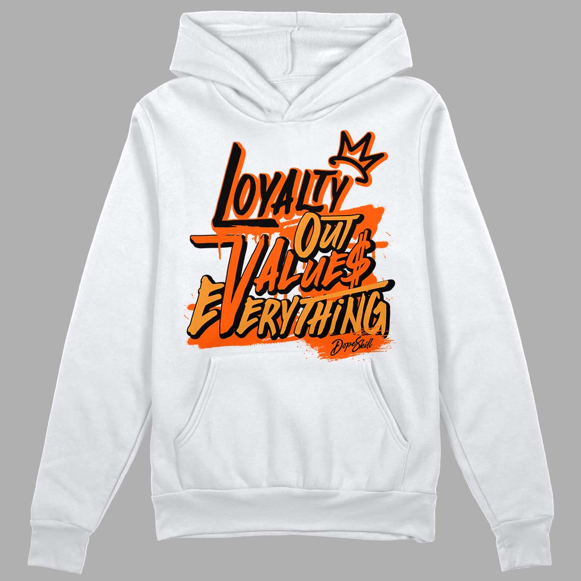 Brilliant Orange 12s DopeSkill Hoodie Sweatshirt LOVE Graphic