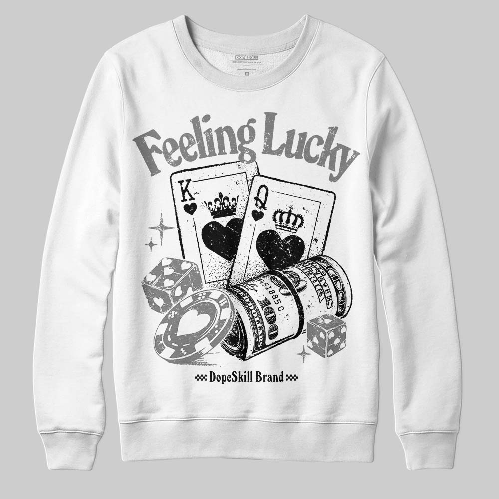 Grey Collection DopeSkill Sweatshirt Feeling Lucky Graphic
