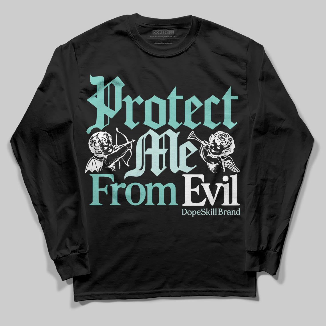 Igloo 11s DopeSkill Long Sleeve T-Shirt Protect Me From Evil Graphic