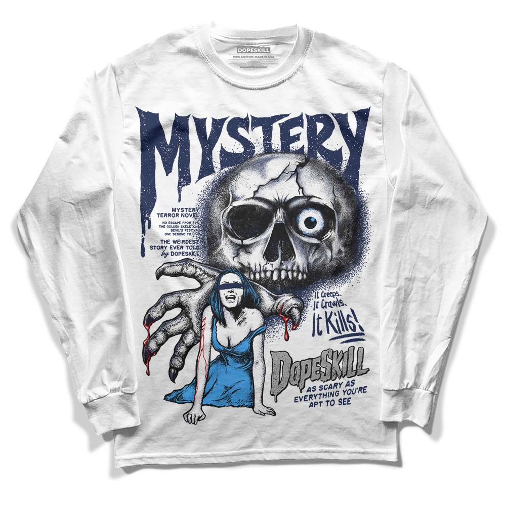 AJ Spizike White Obsidian DopeSkill Long Sleeve T-Shirt Mystery Ghostly Grasp Graphic