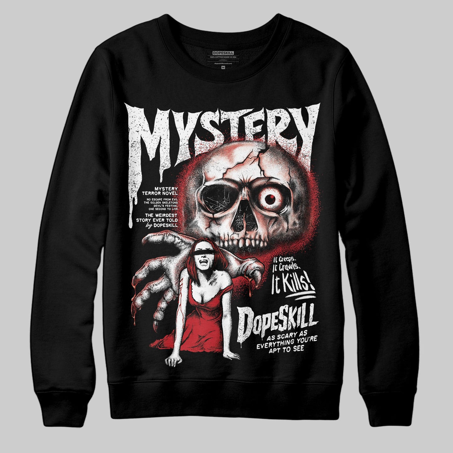 Bred 11s DopeSkill Sweatshirt Mystery Ghostly Grasp Graphic