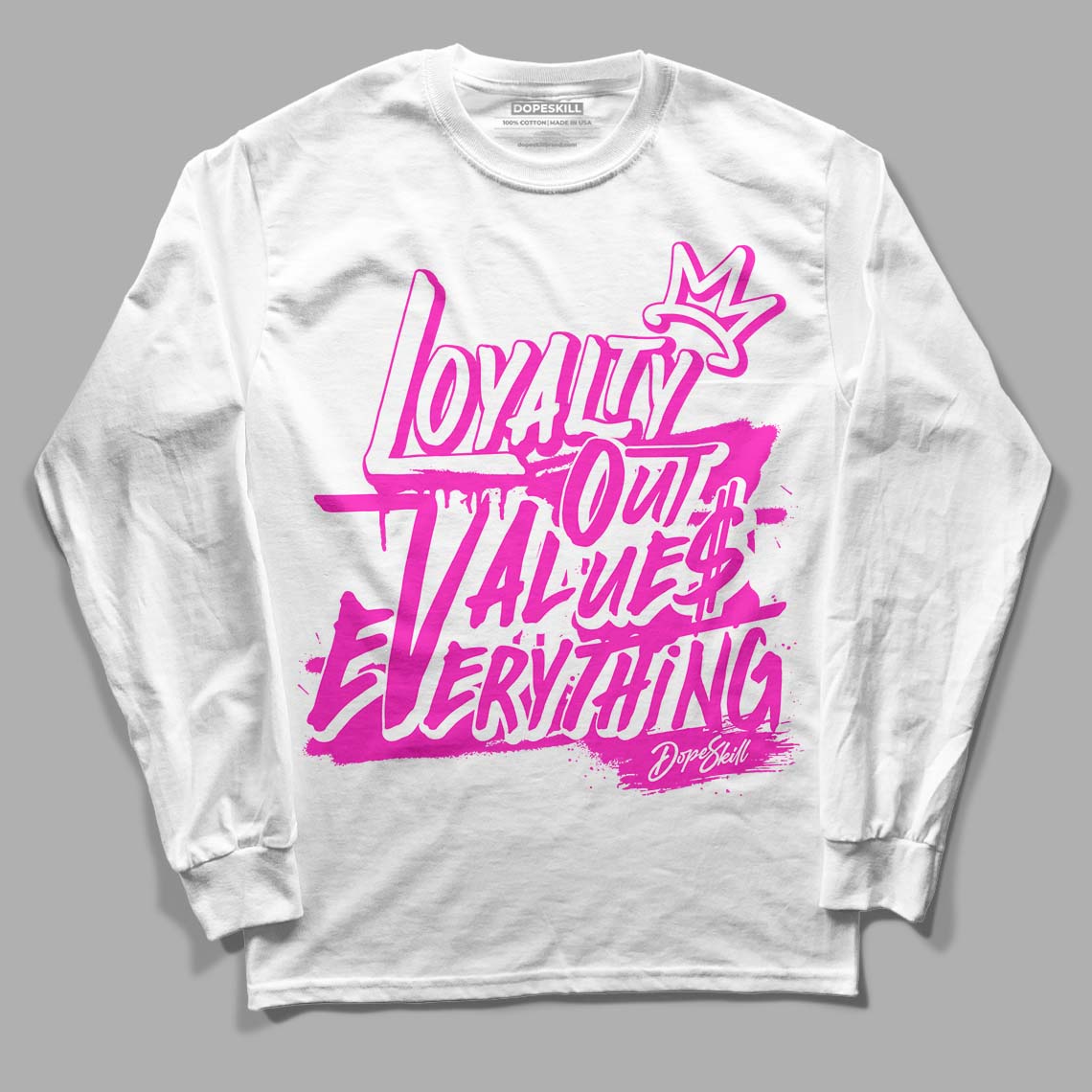 Dunk Low Active Fuchsia DopeSkill Long Sleeve T-Shirt LOVE Graphic