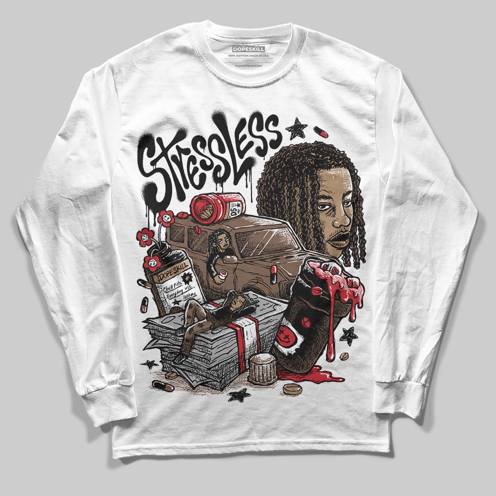 Olive 9s DopeSkill Long Sleeve T-Shirt Stressless Graphic