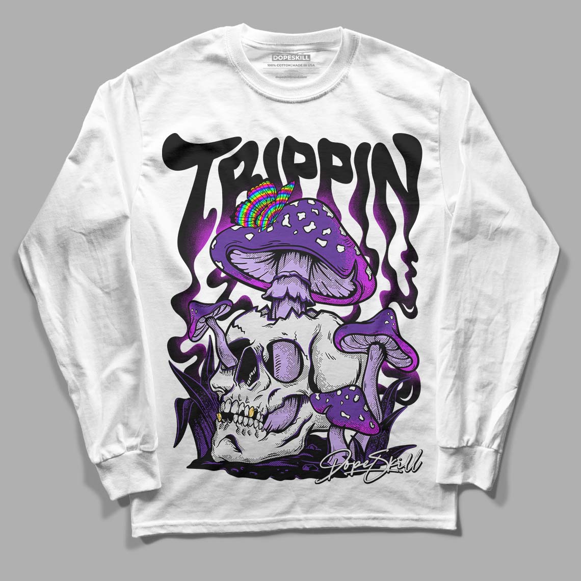 Court Purple 13s DopeSkill Long Sleeve T-Shirt Trippin Graphic