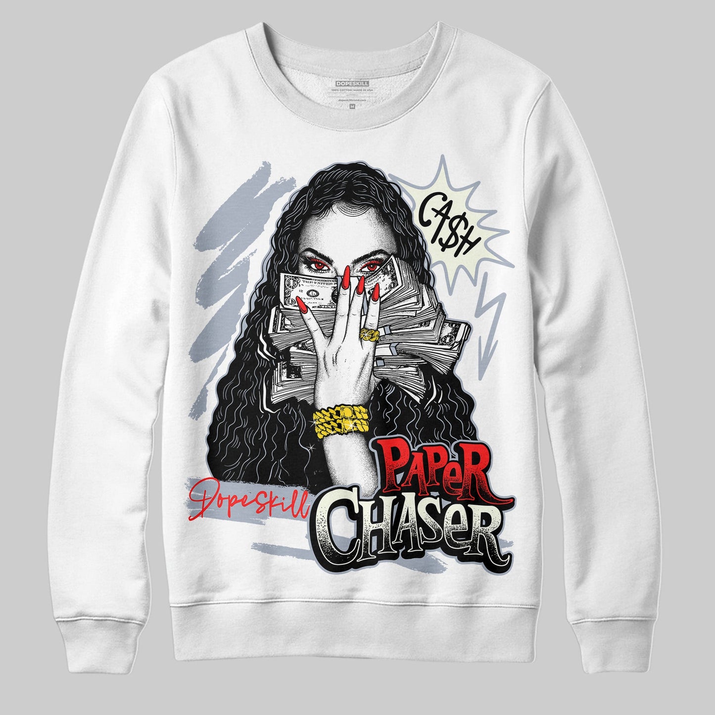 White Cement Reimagined 3s DopeSkill Sweatshirt NPC Graphic