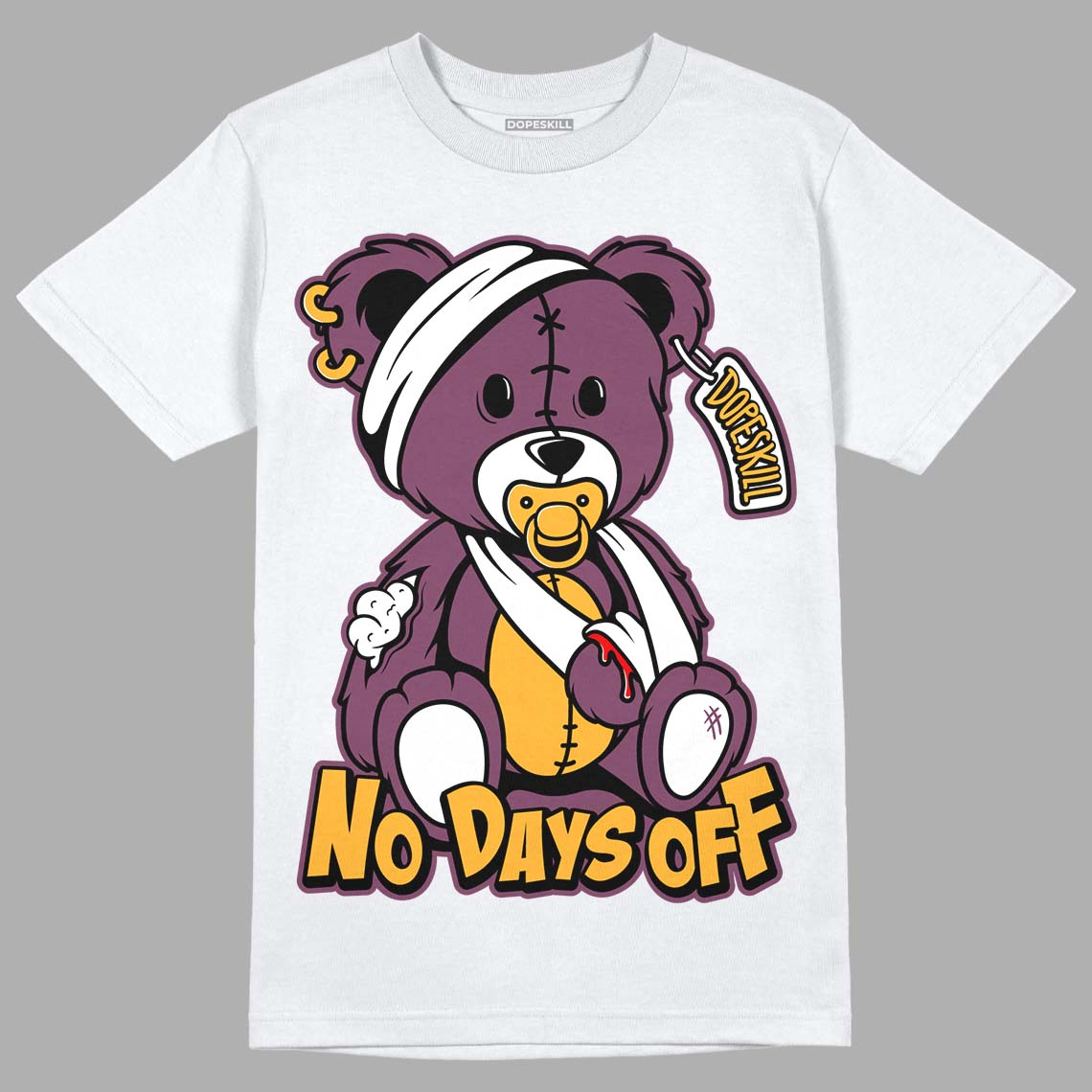 Brotherhood 1s High OG DopeSkill T-Shirt Hurt Bear Graphic